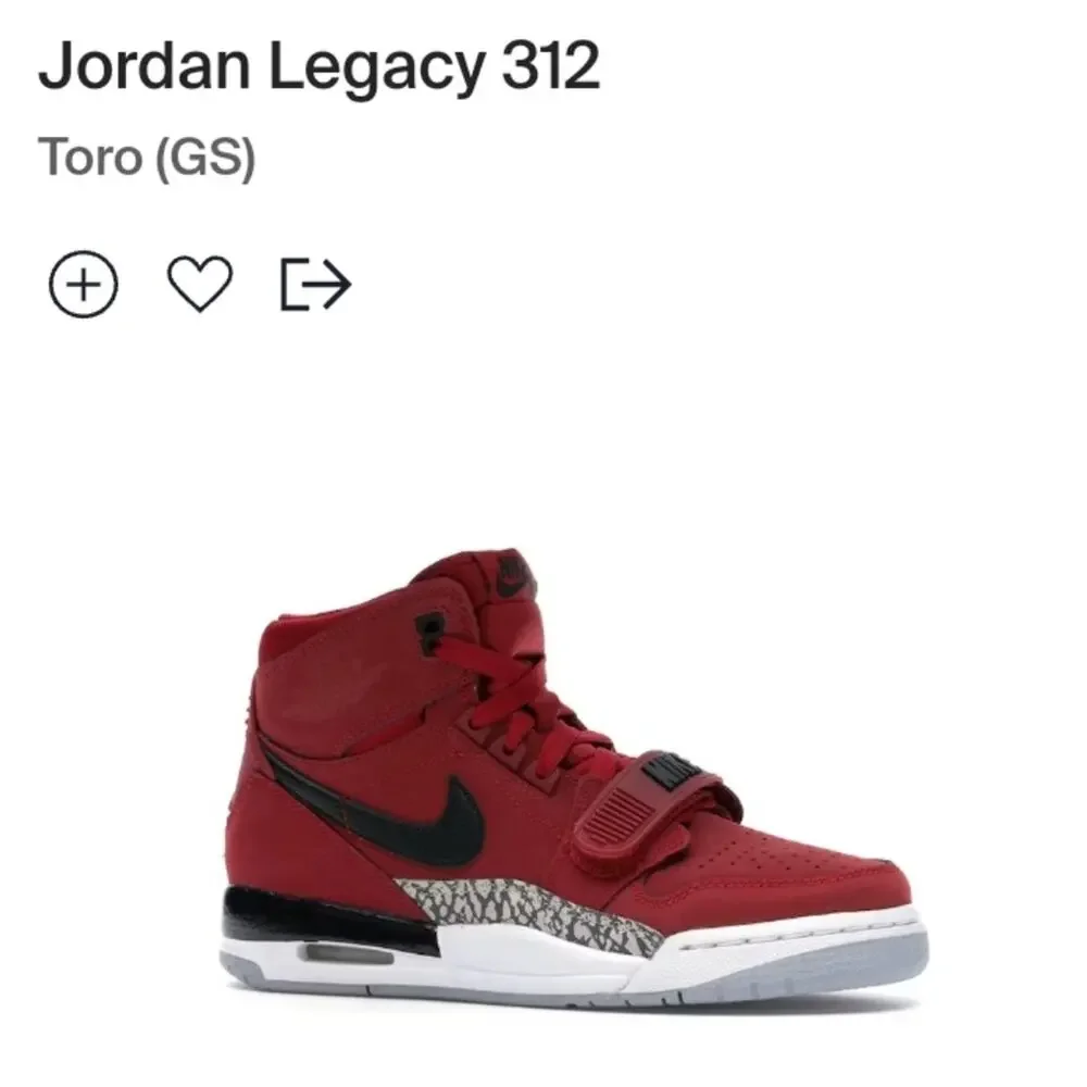 Nike Air Jordan Legacy 312 Toro Red Sneakers NEW Shoes